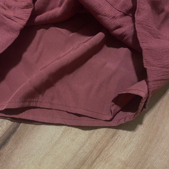 Abercrombie & Fitch Women's burgandy Wide Leg Pants & Top Set Sz S - Picture 9 of 11